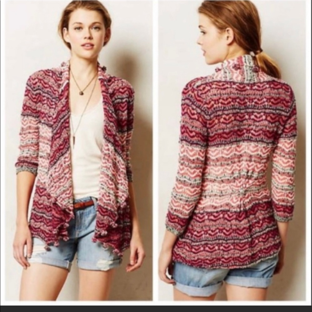 Anthropologie | Moth Kasimira Jacquard Cardigan L